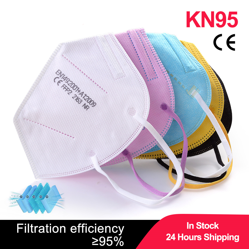 Black Face Mask Pack - 100 Uds. Mascarillas para niños fpp2