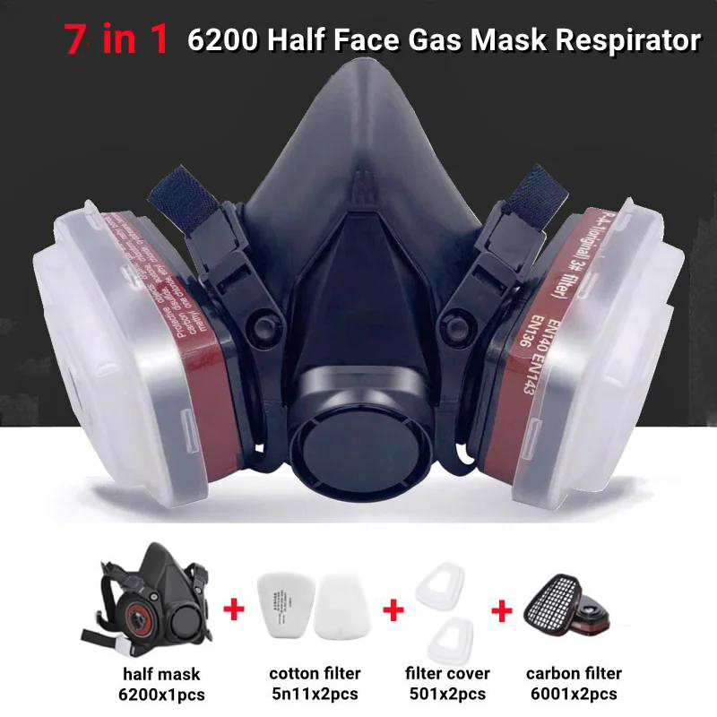 Dust Mask Construction - Máscara de Gas y polvo, gafas