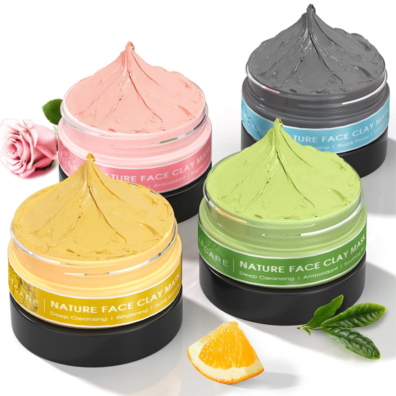 Dust Mask Construction - Juego de mascarillas faciales de arcilla,