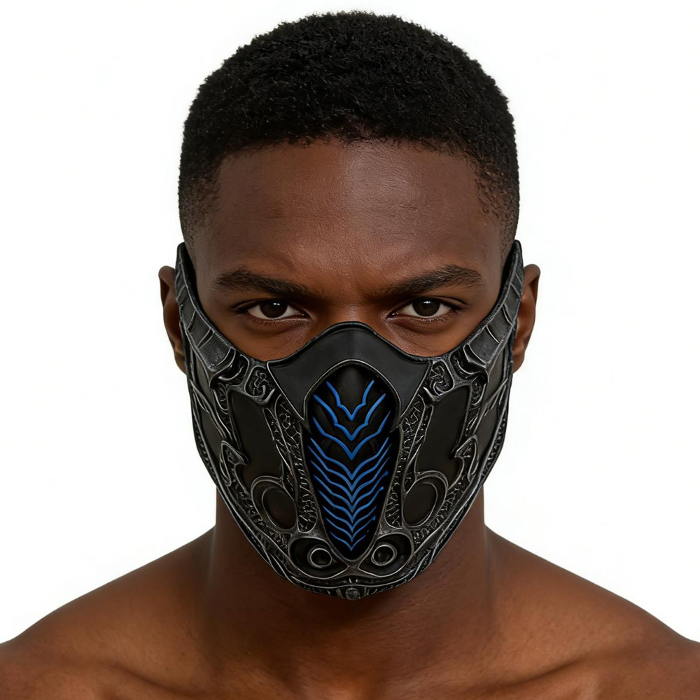Respirator Half Face - Máscara de Mortal Kombat para Cosplay,