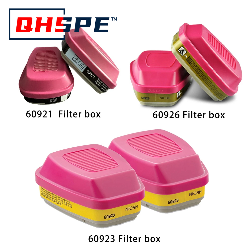 Face Mask Storage Box - Cartucho de vapor/gas protegido P100 para