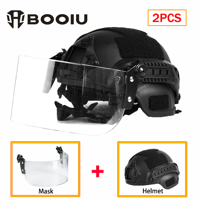 Kids Face Mask - BOOIU Nuevo Casco Táctico con Máscara