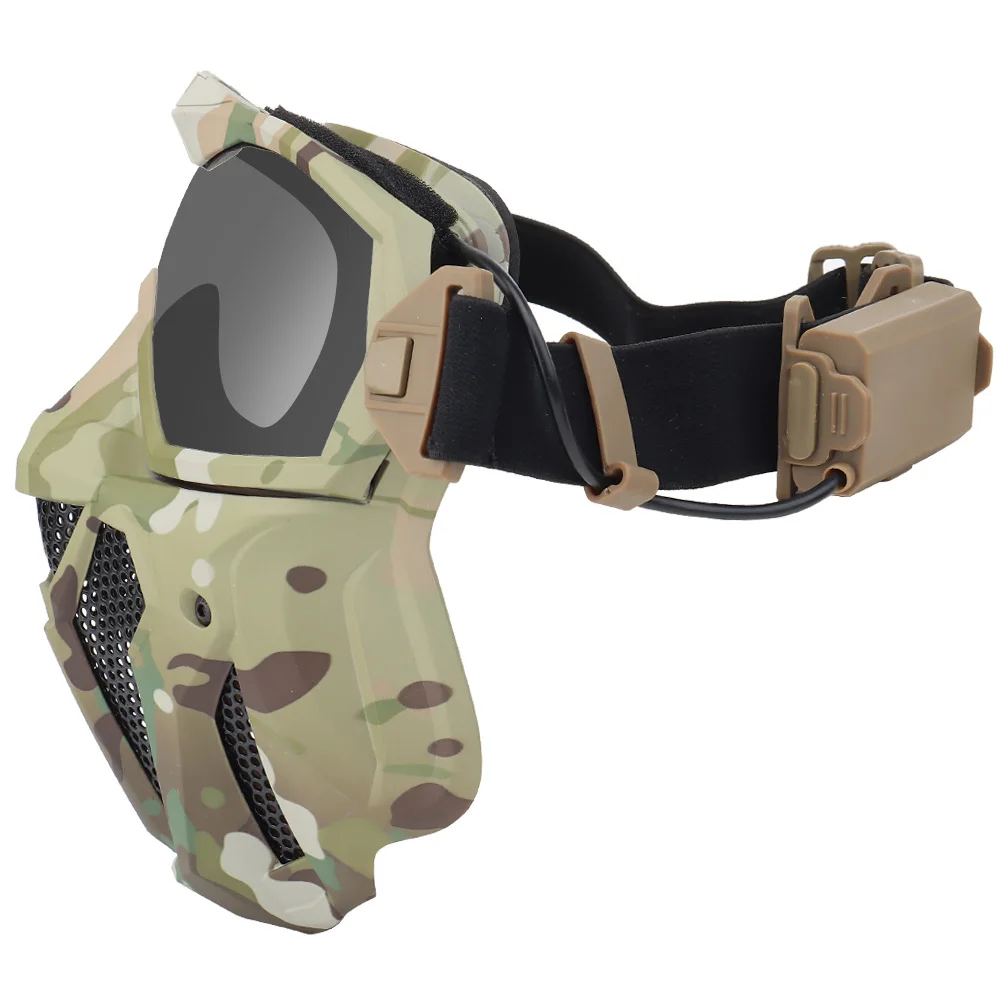 Anti Pollution Mask - Mascarilla táctica Airsoft Paintball con ventilador,