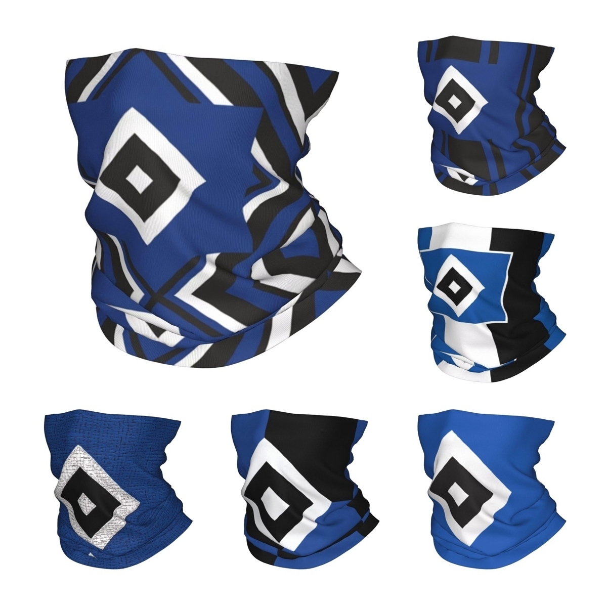 Neck Gaiter Face Cover - Blue Diamond HSV Soccer Bandana -