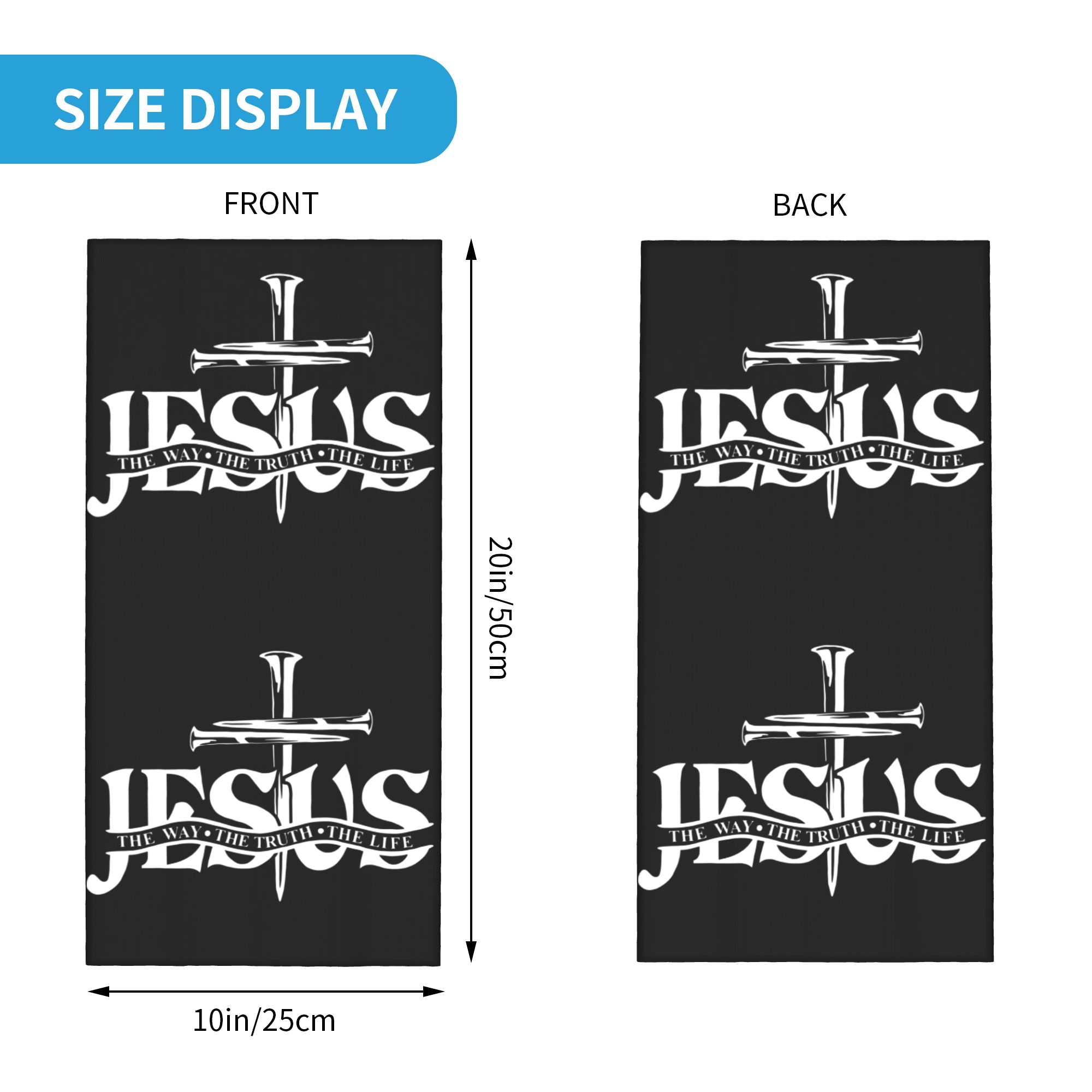 Personalizado Jesús el camino  - Neck Gaiter Face Cover reseña y precio
