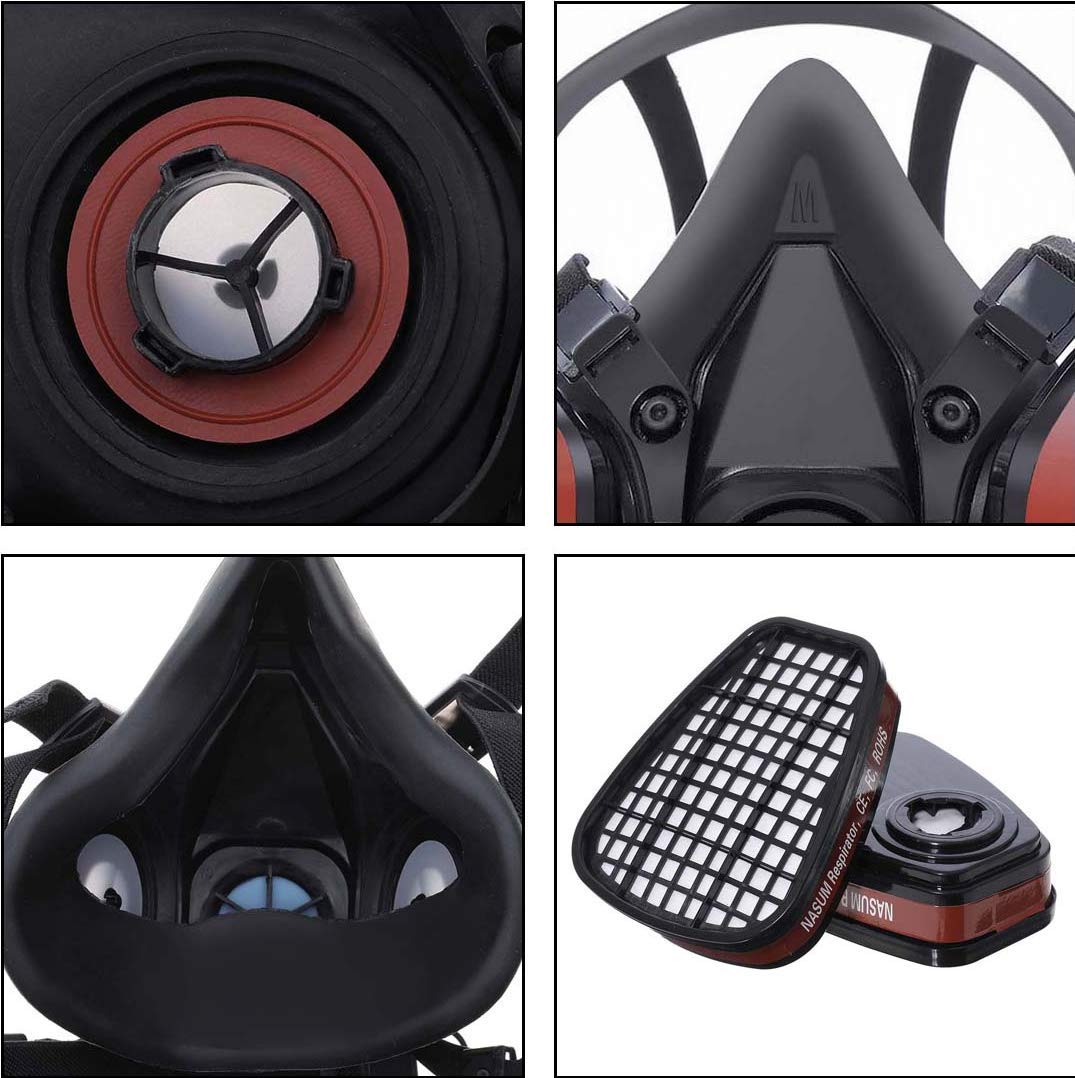 Máscara de Gas y polvo, gafas  - Dust Mask Construction reseña y precio
