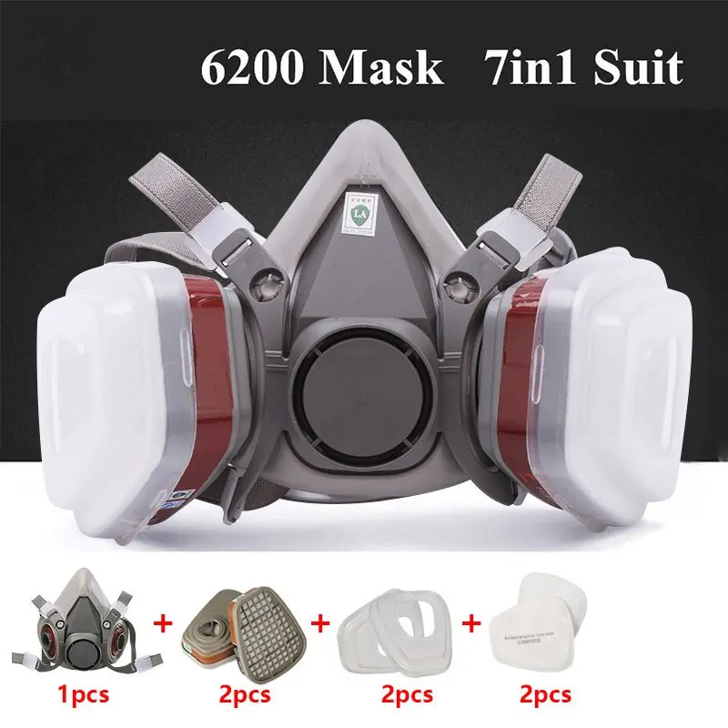 Máscara de media cara a prueba - Respirator Half Face reseña y precio