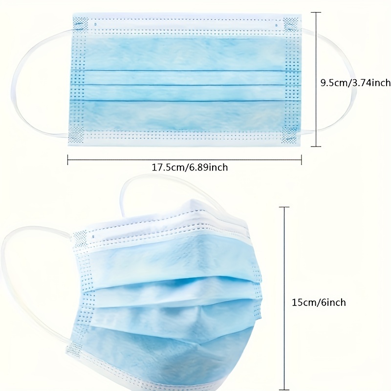 100 mascarillas protectoras de - Disposable Mask Blue reseña y precio