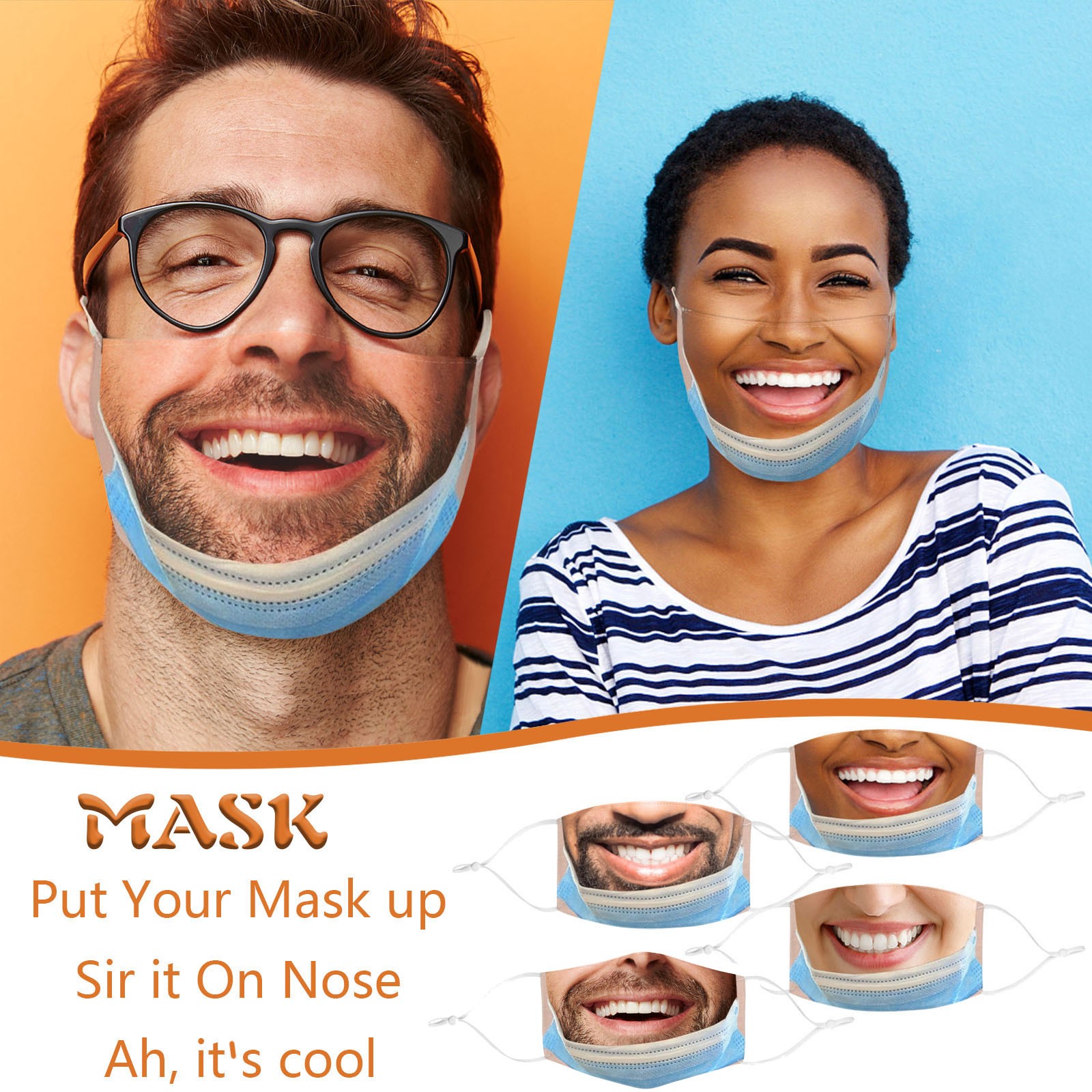 Mascarilla bucal divertida par - Cloth Face Mask Washable reseña y precio