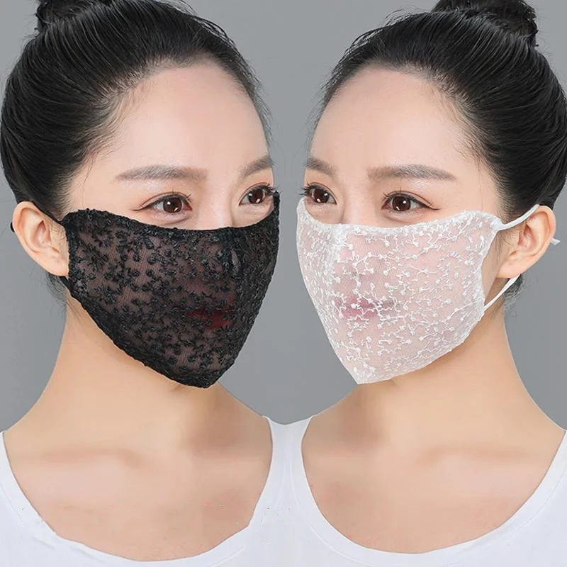 Máscara facial de encaje blanc - Cloth Face Mask Washable reseña y precio