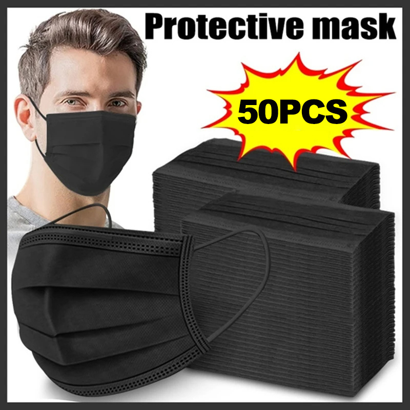 Máscaras Máscara de 3 capas Má - Black Face Mask Pack reseña y precio