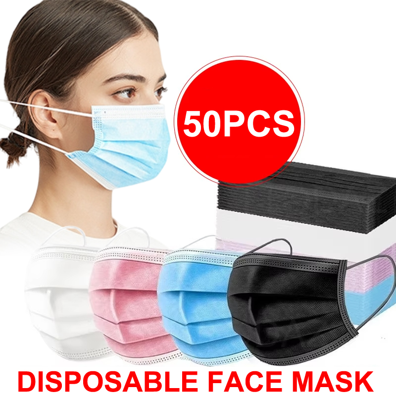 50 Uds. Mascarilla de 3 capas, - Disposable Mask Blue reseña y precio