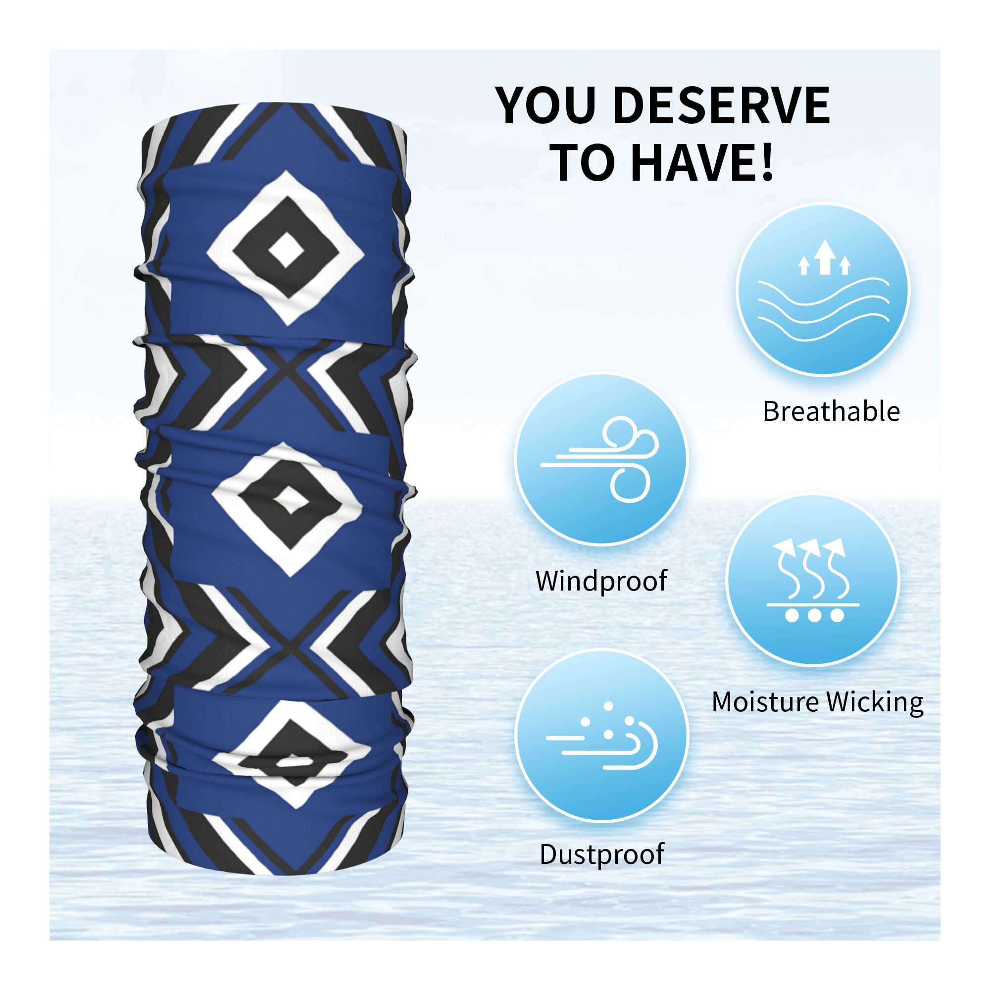 Blue Diamond HSV Soccer Bandan - Neck Gaiter Face Cover reseña y precio