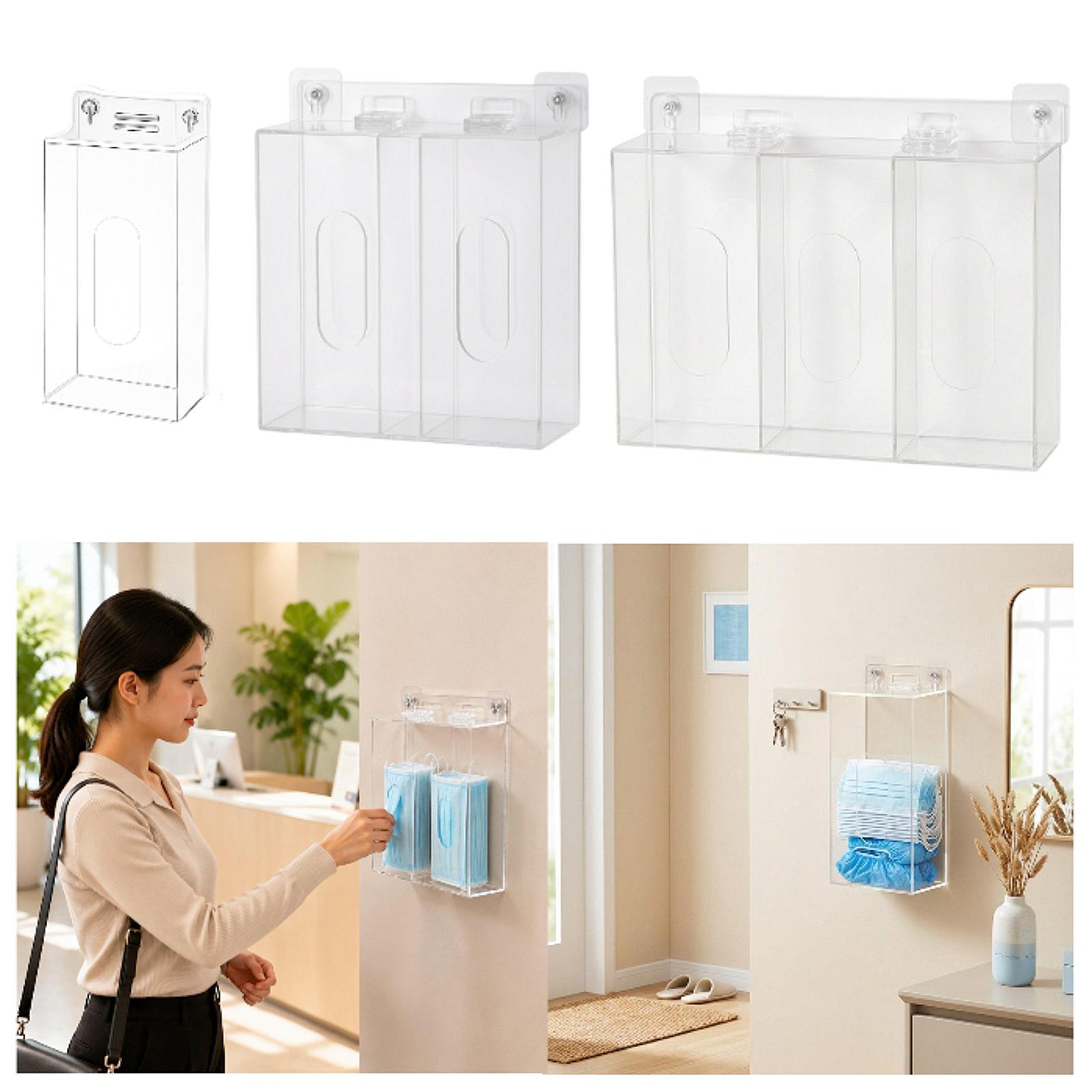 Dispensador de mascarillas y c - Face Mask Storage Box reseña y precio